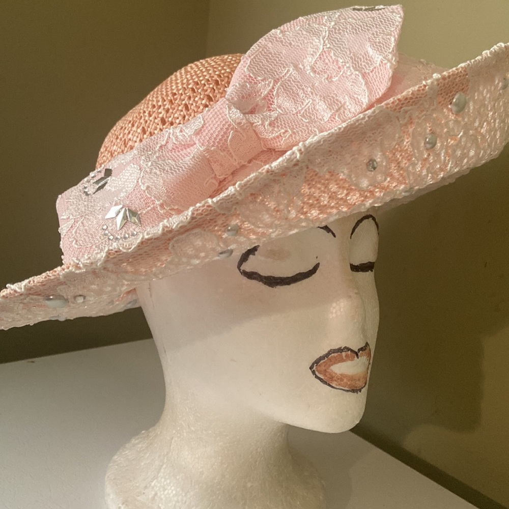 NWOT MR. John NY/Paris Natural Straw Church Dress Hat